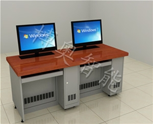 Steel-wood double lift computer, independent computer host