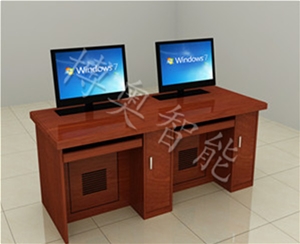 Solid wood double lift computer (computer mainframe independent)