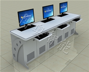 Rainbow leg three-person lifting computer desk